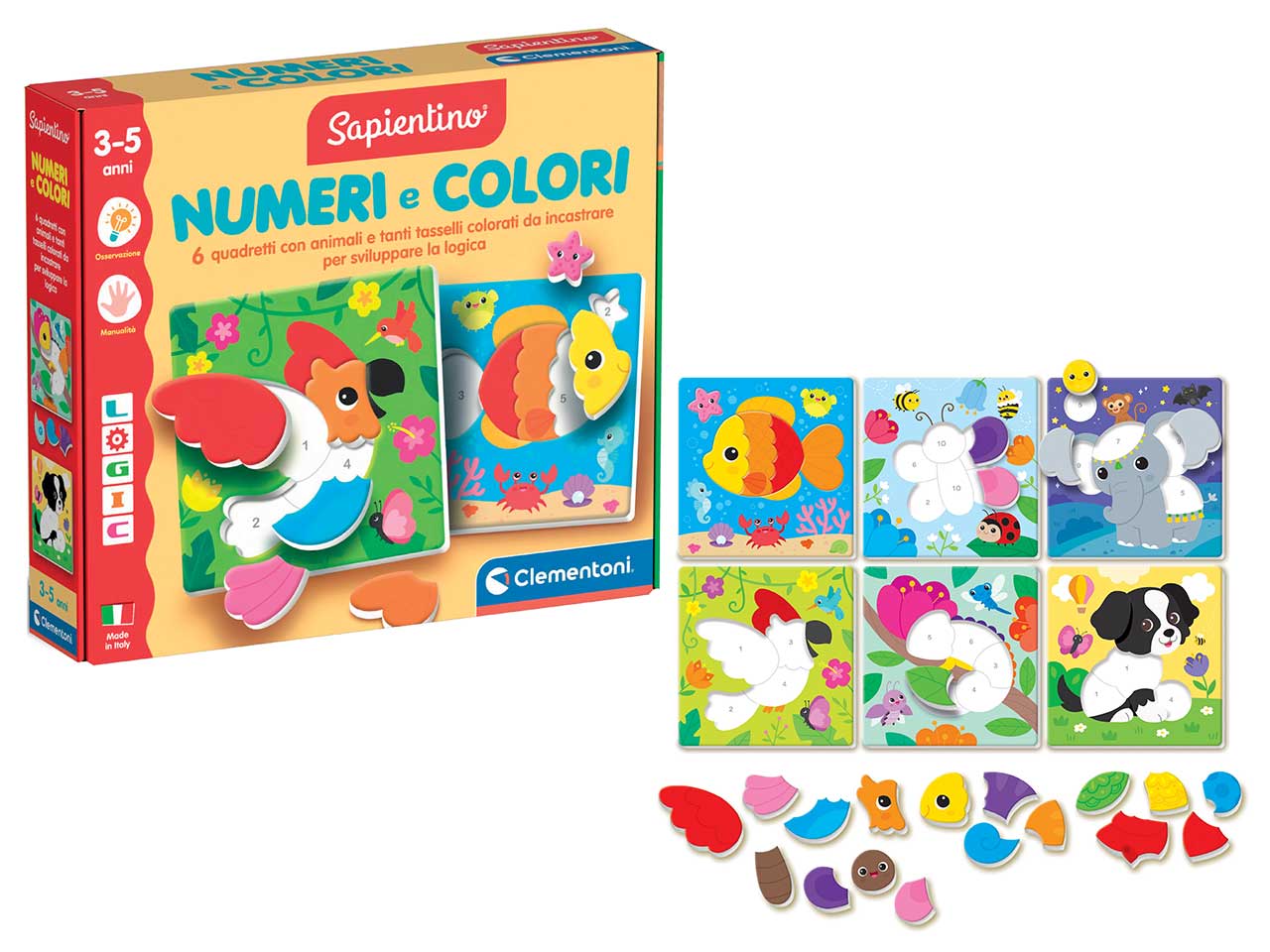 CLEMENTONI - SAPIENTINO NUMERI E COLORI